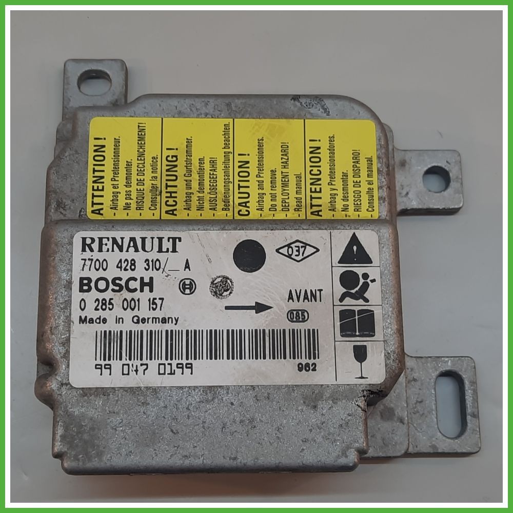 Centralina Airbag Originale Usato BOSCH RENAULT CLIO 2a Serie 1.2 0285001157 7700428310 