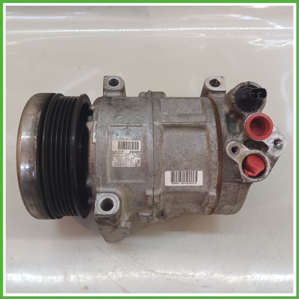 FIAT GRANDE PUNTO 4C 2008 2011 1.4 Compressore Clima AC Aria Condizionata DENSO 44719D-2152 55194880 Originale Usato